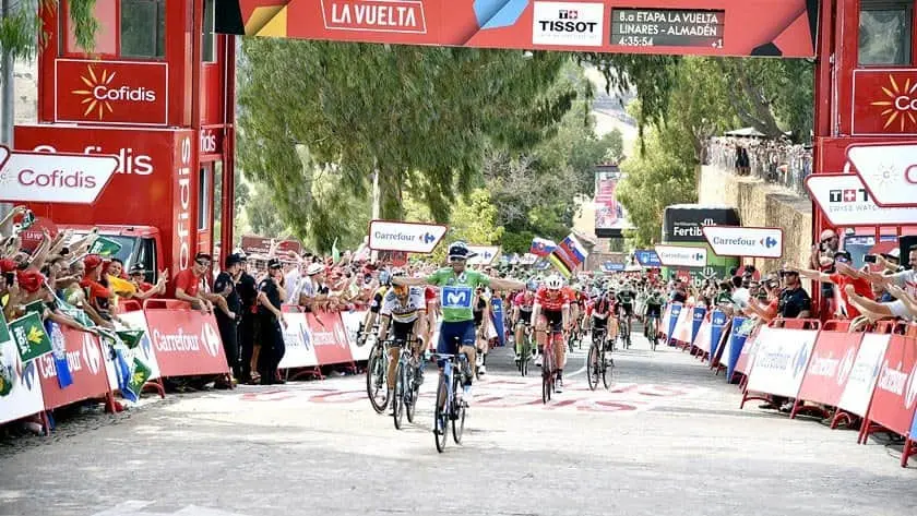 Valverde saca oro en Almad&eacute;n y Molard aguanta l&iacute;der de La Vuelta